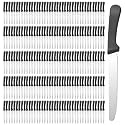 200 Pcs 8.39 Inches Steak Knives Bulk Restaurant Dinner Knives Stainless Steel Serrated Blade Steak Knives Set with Round Tip for Kitchen Home