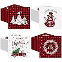 200 Pcs Christmas Napkins, Guest Paper Napkins for Decoupage, 4 Style