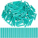 200 Pcs Expanding Plastic Screw Anchors 1/4 Hole Green Plastic Anchors for Concrete Tile Cement Bolt Expansion Tube for #10,11,12 Screws, Fix to Wall Drywall or Other Surface(2)