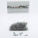 200 Pcs Small Eye Screws Heavy Duty Silver Hook Eyes Bolts Eyelet Screw for Hanging Picture Frame Wall Arts Paintings &amp; Home Decoration