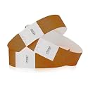 200 WristCo Mocha Tyvek Wristbands for Events