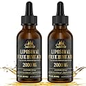 2000 MG Liposomal Fulvic Acid + Humic Acid + Trace Minerals Complex - More Potent Than Shilajit, Electrolytes Liquid Supplement with Organic Kale for Energy, Digestion, Immunity & pH Balance, 4 Oz