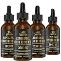 2000 MG Liposomal Fulvic Acid + Humic Acid + Trace Minerals Complex - More Potent Than Shilajit, Electrolytes Liquid Supplement with Organic Kale for Energy, Digestion, Immunity & pH Balance, 8 Oz