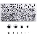 2000pcs Googly Wiggle Eyes Self Adhesive, Assorted Sizes for Crafts