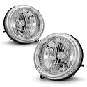 for 2002 2003 2004 Liberty Headlight Assembly 02-04 Liberty Halogen Chrome Headlight Passenger and Driver Side（W/O Bulbs）