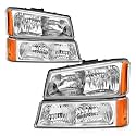 for 2003-2006 Chevy Silverado Avalanche Halogen Headlight