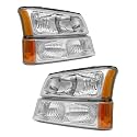 for 2003-2006 Chevy Silverado Avalanche Halogen Headlight