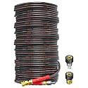 200FT Pressure Washer Hose 4200PSI Steel Wire Braided Quick Connect
