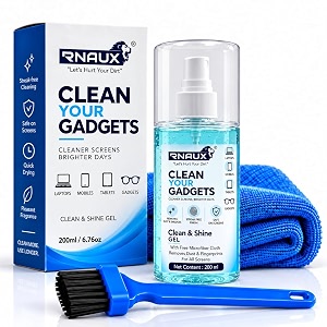 200ml aqua breeze premium smart phone cleaning gel spray kit with premium microfiber