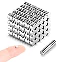 200pcs Actual Size 4mmx2mm Tiny Mini Small Round Magnets for 3D Printing, Crafts, Office and Whiteboard - Come with a Storage Case