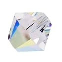 200pcs Adabele Austrian 3mm (0.12 inch) Small Faceted Loose Bicone Crystal Beads Clear AB Compatible with Swarovski Crystals 5301/5328 SSB302
