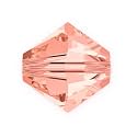 200pcs Adabele Austrian 4mm (0.16 Inch) Small Faceted Loose Bicone Crystal Beads Light Padparadscha Pink Compatible with Swarovski Crystals 5301/5328 SSB430