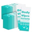 200Pcs Disposable Body Wipes, 7.8 x 9.8 inch Bath Wipe in Bulk (Light Blue)