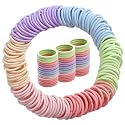 200PCS Elastic Hair Ties, No Crease Small Ponytail Holders for Baby Girls
