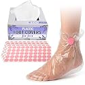 200PCS Foot Cover - Paraffin Bath Liners for Pedicure Transparent Therapy Boot Feet Protectors Covers for Women Sock for Hot Wax Spa Treatment Booties Bag for Paraffin Machine Care Accessories