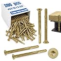 200Pcs Trailer Deck Screws #1/4-20 X 2-3/4" Metal Self Tapping Screw,Bronze