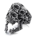 2023 Skull Ring Cool Evil Death Punk Rock Stainless Steel Rings Aly Style Jewelry