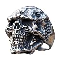 2023 Skull Ring Cool Evil Death Punk Rock Stainless Steel Rings Aly Style Jewelry
