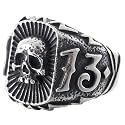 2023 Skull Ring Cool Evil Death Punk Rock Stainless Steel Rings Aly Style Jewelry