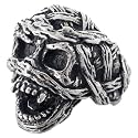 2023 Skull Ring Cool Evil Death Punk Rock Stainless Steel Rings Aly Style Jewelry