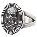 2023 Skull Ring Cool Evil Death Punk Rock Stainless Steel Rings Aly Style Jewelry