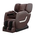 SMAGREHO 2024 New Massage Chair, Zero Gravity and Full Body Airbags Massage, 6 Auto Modes, 8 Fixed-Point Massage Rollers and Waist Heating (Brownness)