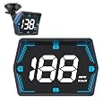 2024 New Universal Car HUD GPS Speedometer Car Heads-up Display Plug and Play with USB Connection,Displays MPH, Comes with Compass Over Speed Alert HD Display Speedometer for All Vehicles