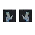 2024 New Upgrade Mud Flap for Pickup Semi Truck/Trailer, Universal Heavy Duty PVC Rubber MudFlaps, Special Pattern Design 24x24 inch 2 Pack