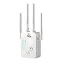 300Mbps Wireless Range Extender | WiFi Signal Booster for Home, Range Up to 30M and 20M with Dual Ethernet Ports | Single Band Repeater with Ethernet Port & Access Point(Easy Set-Up)