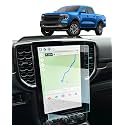 For 2025 2026 Ford Ranger Screen Protector - 2024 2025 2026 Ranger Accessories (XLT Optional/LARIAT/Raptor) 9H Tempered Glass 12 Inch Navigation Touchscreen Anti-Scratch Reduce Fingerprints High Sensitivity