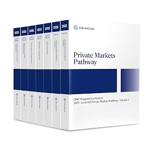 2025 cfa program curriculum level iii core volume 1-5 private markets pathway volume 1-2