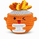 Emotional Support Dumpster Fire Crochet (Orange)