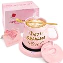 2025 Gifts for Grandma Christmas, Coffee Mug Warmer & Best Grandma Ever Mug Set, Mug Warmer for Desk, Auto Shut Off Smart Warmer Coaster, Coffee Gifts for Women Grandma