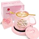 2025 Mom Birthday Gifts Christmas, Coffee Mug Warmer &amp; Best Mom Ever Mug Set, Mug Warmer for Desk, Auto Shut Off Smart Warmer Coaster, Coffee Gifts for Mom from Daughter, Son