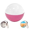 2025 New Crystal Ball Video Player,Video Sphere,Memory Sphere Lamp,2.7in 3D Crystal Ball Ultrasound with Electronic Display Sound,Mobile Transmission of Videos and Pictures,for Christmas,(Color:Pink)