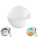 2025 New Crystal Ball Video Player,Video Sphere,Memory Sphere Lamp,2.7in 3D Crystal Ball Ultrasound with Electronic Display Sound,Mobile Transmission of Videos and Pictures,for Christmas,(Color:White)