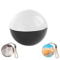 2025 New Crystal Ball Video Player,Video Sphere,Memory Sphere Lamp,2.7in 3D Crystal Ball Ultrasound with Electronic Display Sound,Mobile Transmission of Videos and Pictures,for Christmas,(Color:Black)