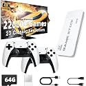 2025 New Edition | Wireless for TV HDMI Gaming Plug & Play Video Game 4K HD Game Stick| Wireless Stick with Game Built-in 22,000+ Games & 64Gb, 23 Emu. TV Gaming Console 5 Years to 17 Years (Kids)