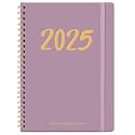 2025 Planner - Weekly and Monthly Planner Spiral Bound,from Jan 2025 to Dec 2025,A5 Size (8.3" x 5.7"), Inner Pocket, Perfect for Office Home School Organization-Violet