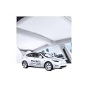 2PCS Nano Ice Crystal Sunshade Roof for Tesla Model 3 Highland 2024-2027 Accessories, [Sag-Free No-Gap Full Blackout] 3-Gen Gray Heat Insulation Foldable Window Sunroof Shading Cover with Storage Bag