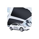 2PCS Nano Ice Crystal Sunshade Roof for Tesla Model 3 Highland 2024-2027 Accessories, [Sag-Free & No-Gap] 3-Gen Black Heat Insulation Foldable Window Sunroof Shading Blocker Cover with Storage Bag