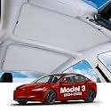 Sunshade for Tesla Model 3 2024-2025, No-Sag Foldable Roof Shade
