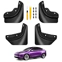 2025 Upgrade Mud Flaps for Tesla Model Y Juniper 2025 [No Drilling/Tape Install] Splash Guards Fenders All Weather Mudflaps for Tesla Model Y Juniper Accessories 2025 Matte Black