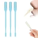 2025 Upgraded 2-in-1 Manual Nose Hair Trimmer for Men and Women, 360 Rotating Dual-Sided Blade Trimmer for Home and Travel (Blue, 3 Pcs)