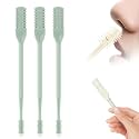 2025 Upgraded 2-in-1 Manual Nose Hair Trimmer for Men and Women, 360 Rotating Dual-Sided Blade Trimmer for Home and Travel (Green, 3 Pcs)