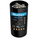 [2025 Upgraded] BlueStars 124-149 uf/MFD 165VAC Round Run Start Capacitor Replacement Part - Exact Fit for AC Motor Run or Fan Start and Cool or Heat Pump Air Conditioner