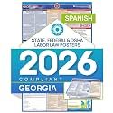 2026 Georgia Labor Law Poster – State, Federal, OSHA Compliant – Workplace Required Posting for Employees – Spanish Employment Poster – Folded &amp; Unlaminated – Envelope Packed