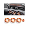 For 2026 Honda Passport / 2026 Pilot Accessories, 4PCS Knob Covers, Orange
