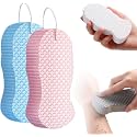 2026 New Exfoliating Sponges Super Soft Bath Sponge,2/4pcs Super Soft Exfoliating Bath Sponge, Exfoliating Bath Sponge for Adults (2PCS-K)
