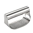 2026 New Garlic Press Rocker,Stainless Steel Garlic Presser, Heavy Duty Stainless Steel Garlic Mincer, Garlic Chopper for Smash Garlic Kitchen Tools (A)